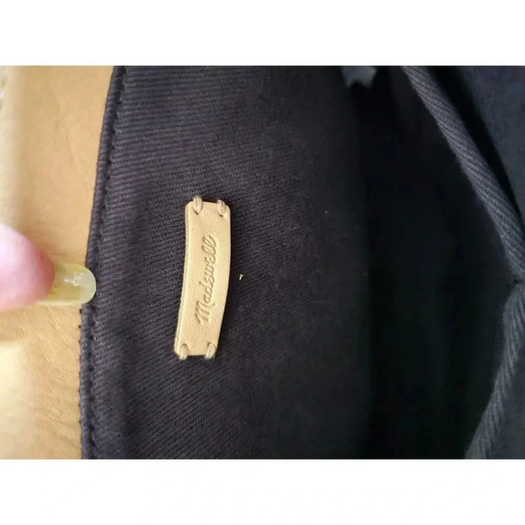 MADEWELL Transport Leather Tote Crossbody SMALL Bag Natural Monogram - Picture 12 of 12